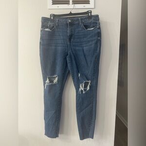 Judy Blue Distressed Blue Jeans for Women Size 15/32